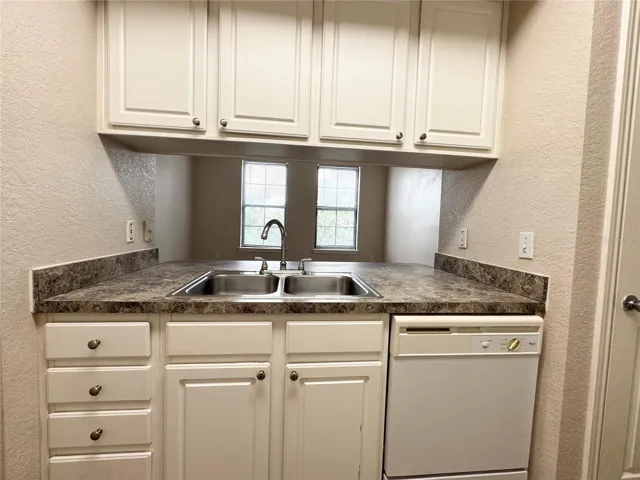 Kitchen overlooking the living room