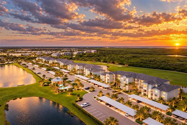 Sunset view overhead