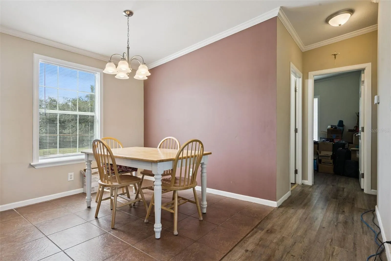 Dining Area offers views of the backyard