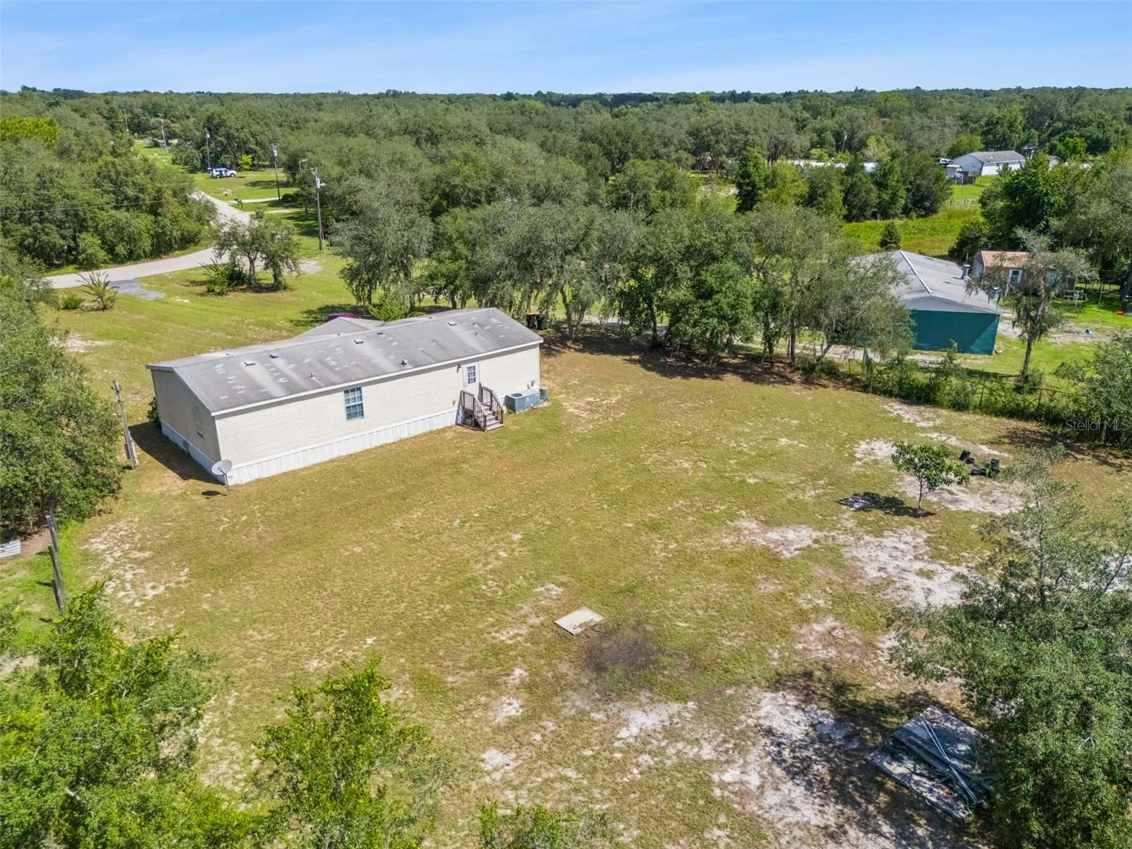 Aerial backyard