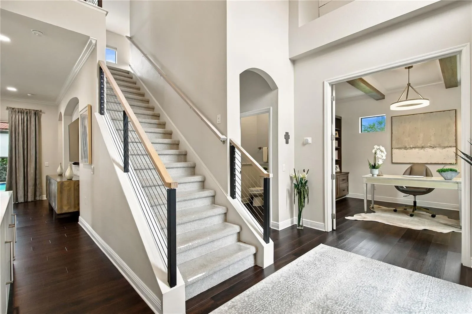 Foyer and staircase detail