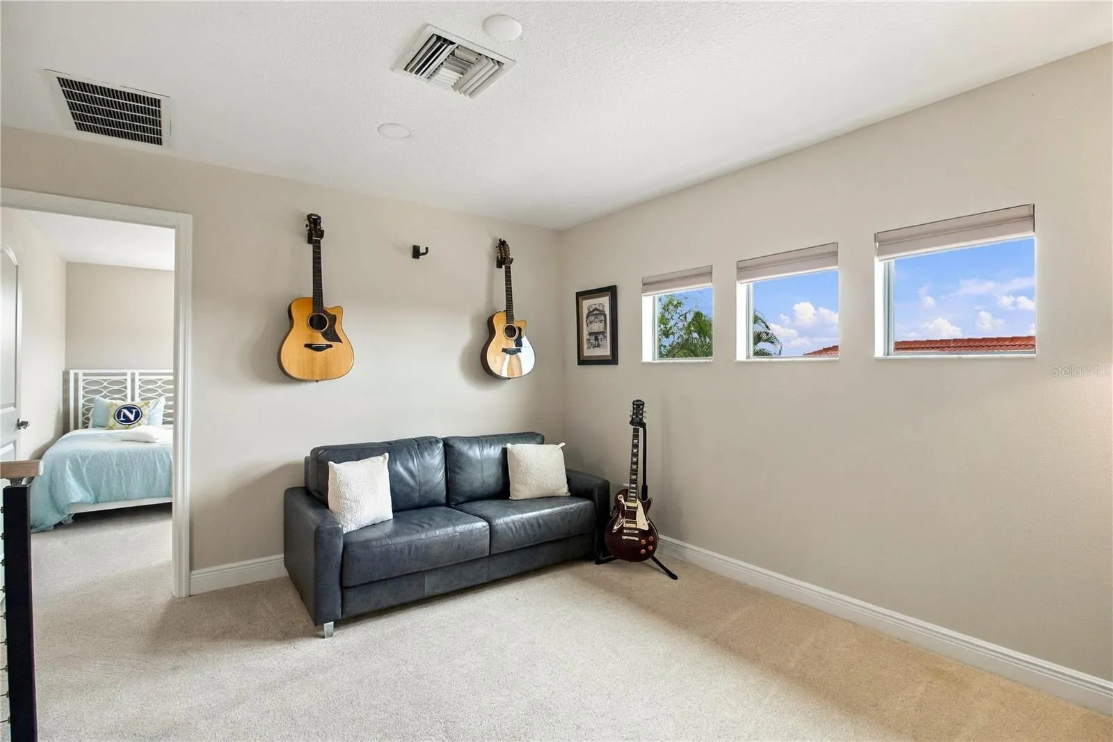 Bedroom with bed and closet