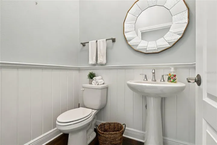 Bathroom with tub and shower