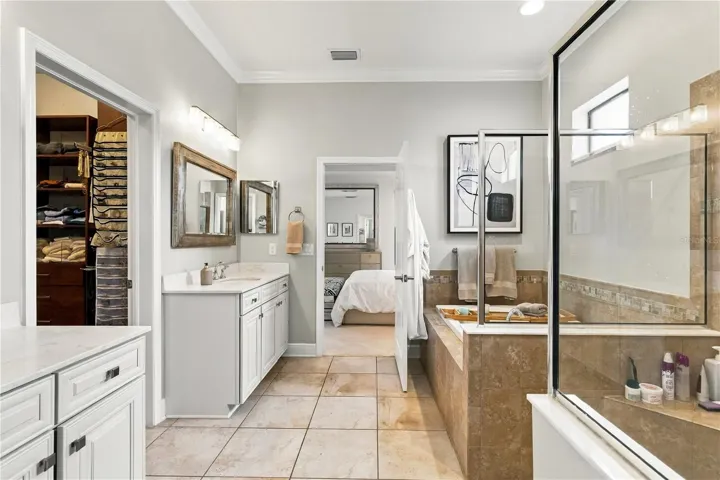 Bedroom with closet access