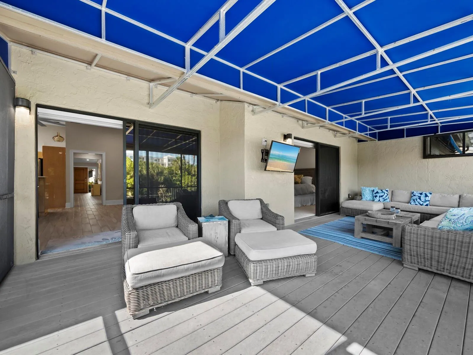 Relax on the expansive outdoor decks