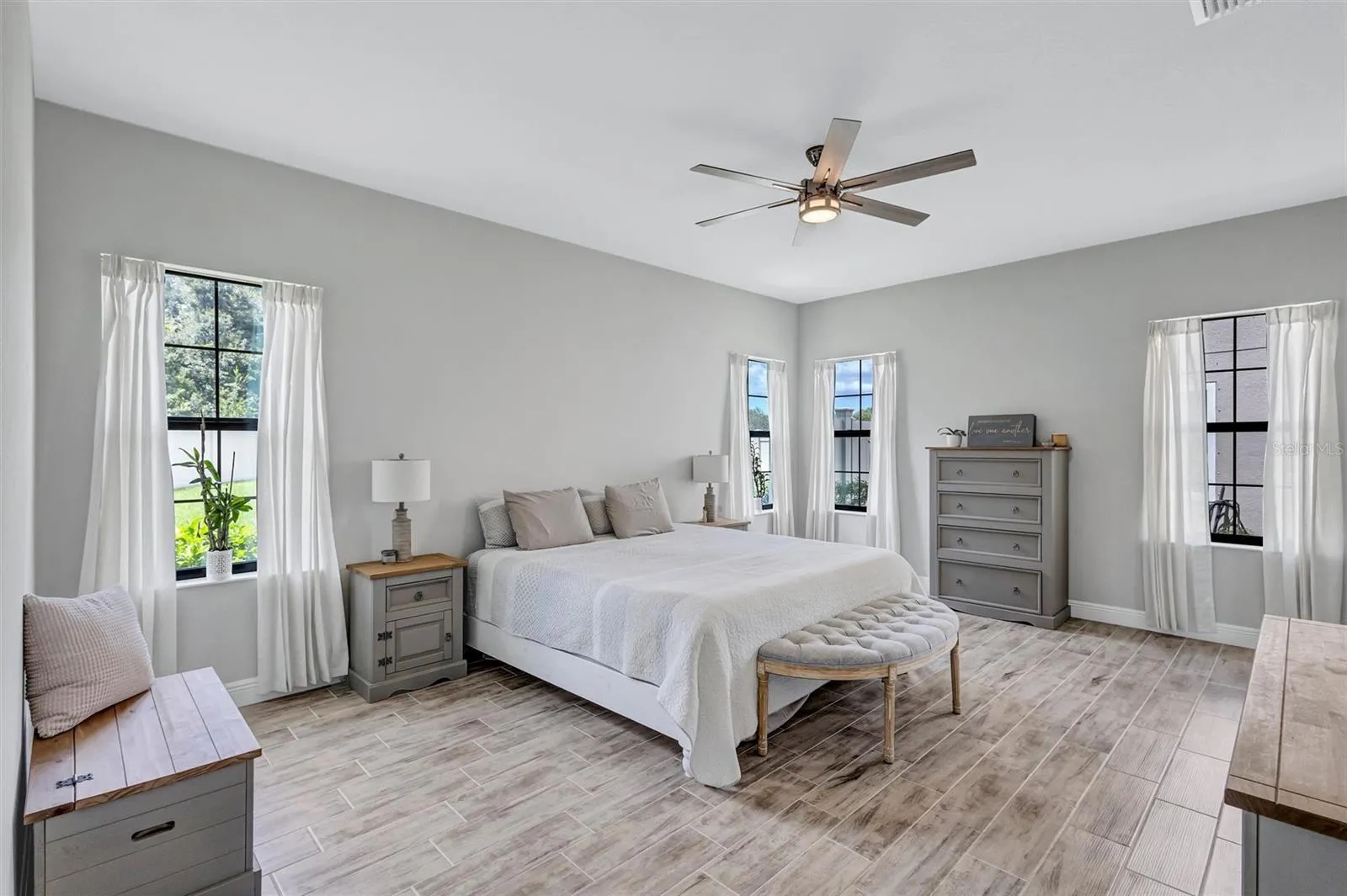 Primary Ensuite with dual walk-in closets