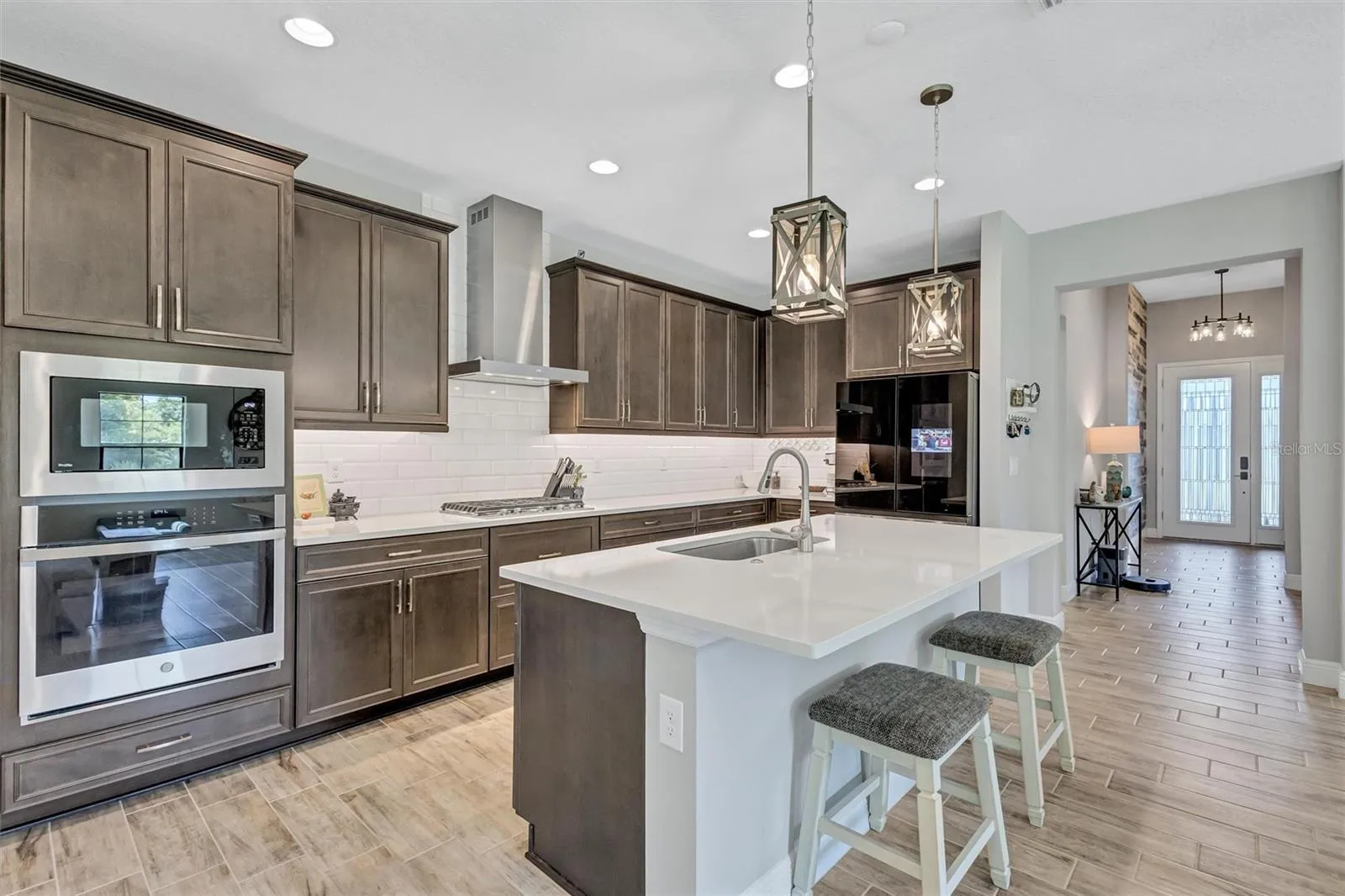 Natural gas stove top
