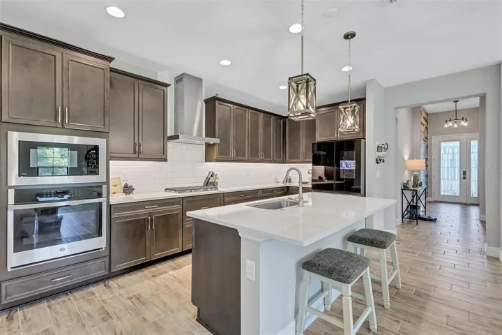 Natural gas stove top