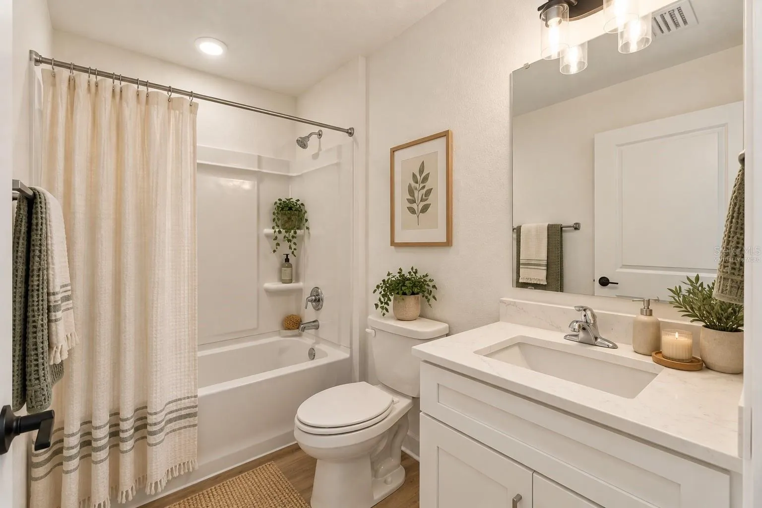 Virtually stagedGuest bathroom