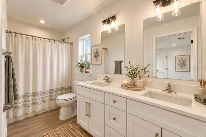 Virtually stagedPrimary bathroom