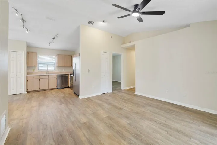 Ceiling fan in this flex space