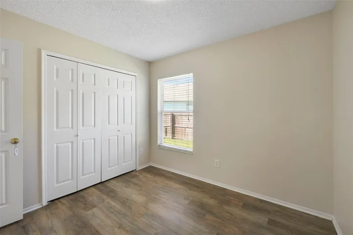 Built-in closet and plenty of natural light