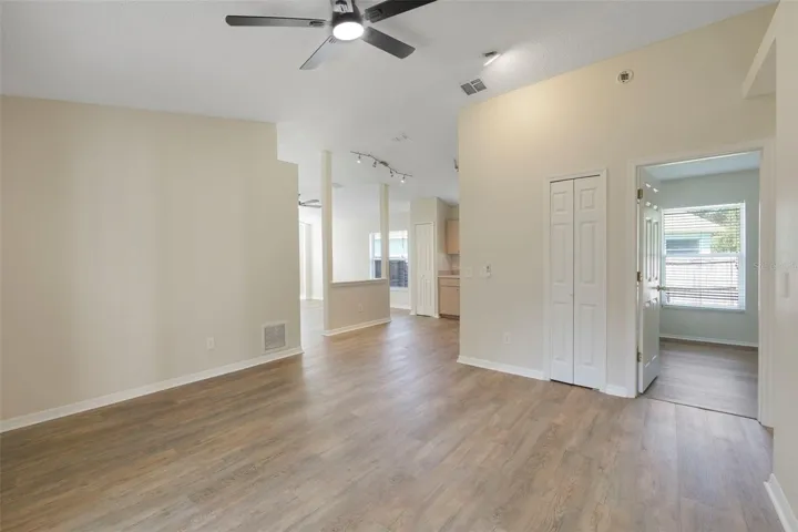 This flex space can be a family room, dining room, office, or more