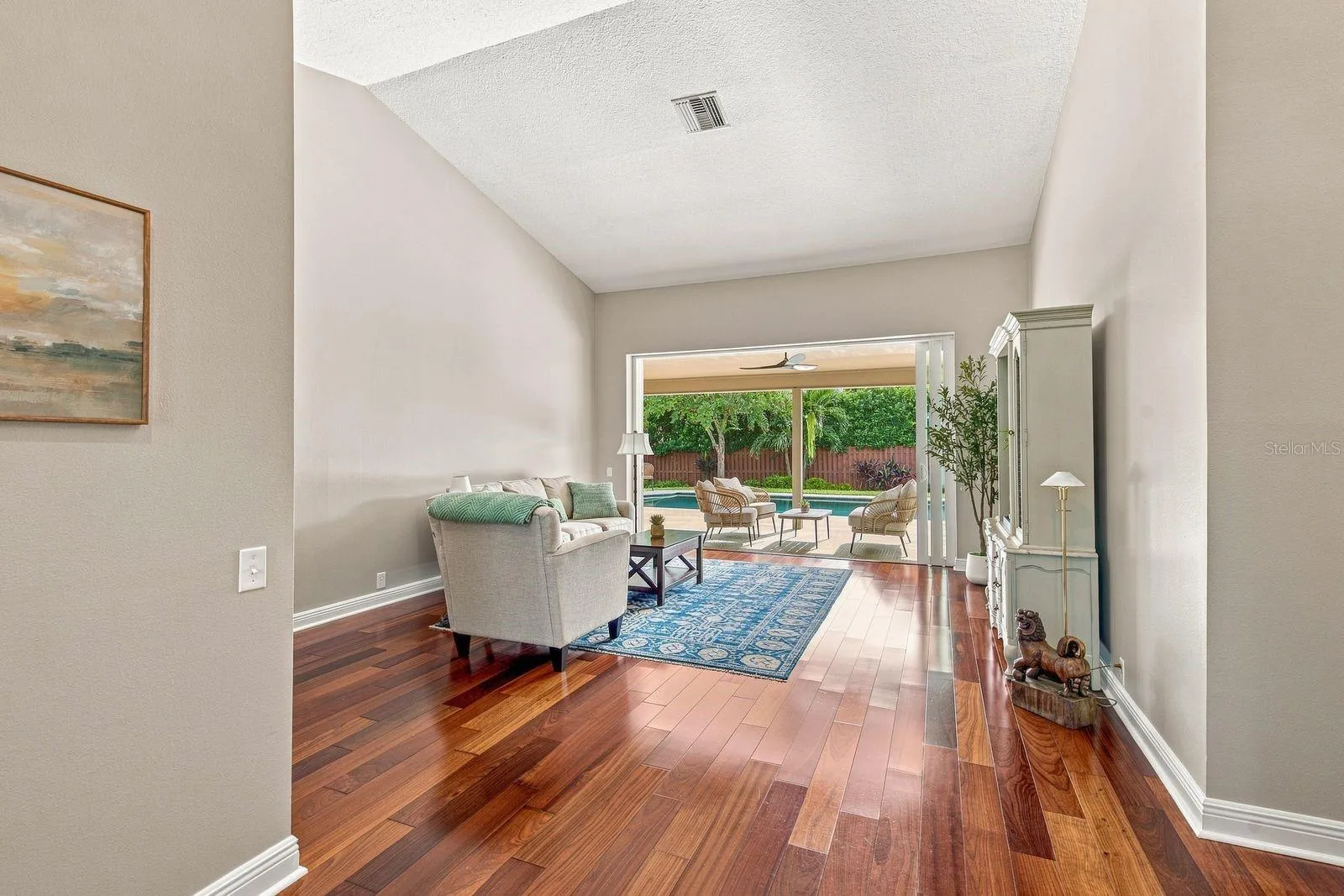 Front foyer view to backyard
