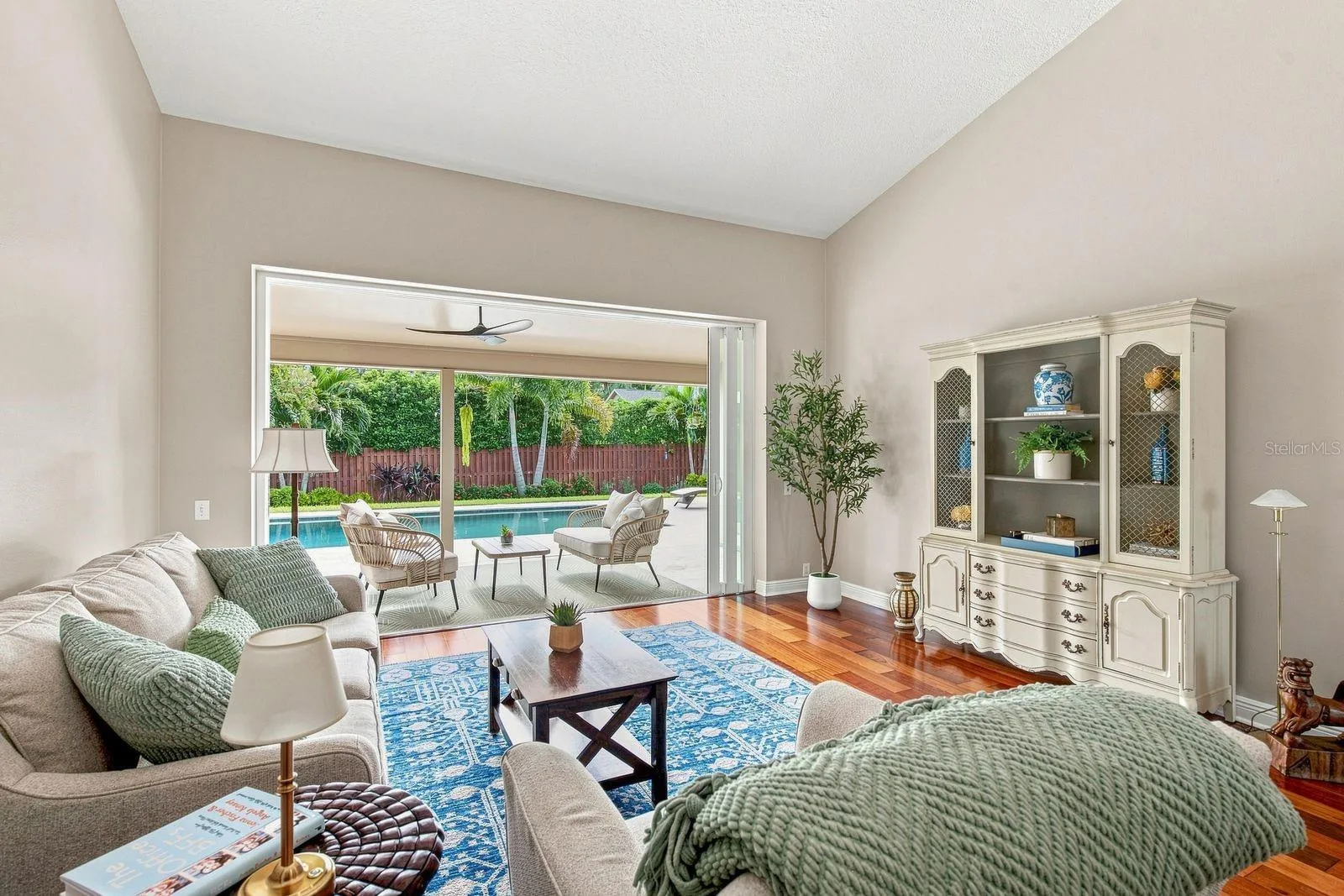 Living room, beautiful view when you walk in the house