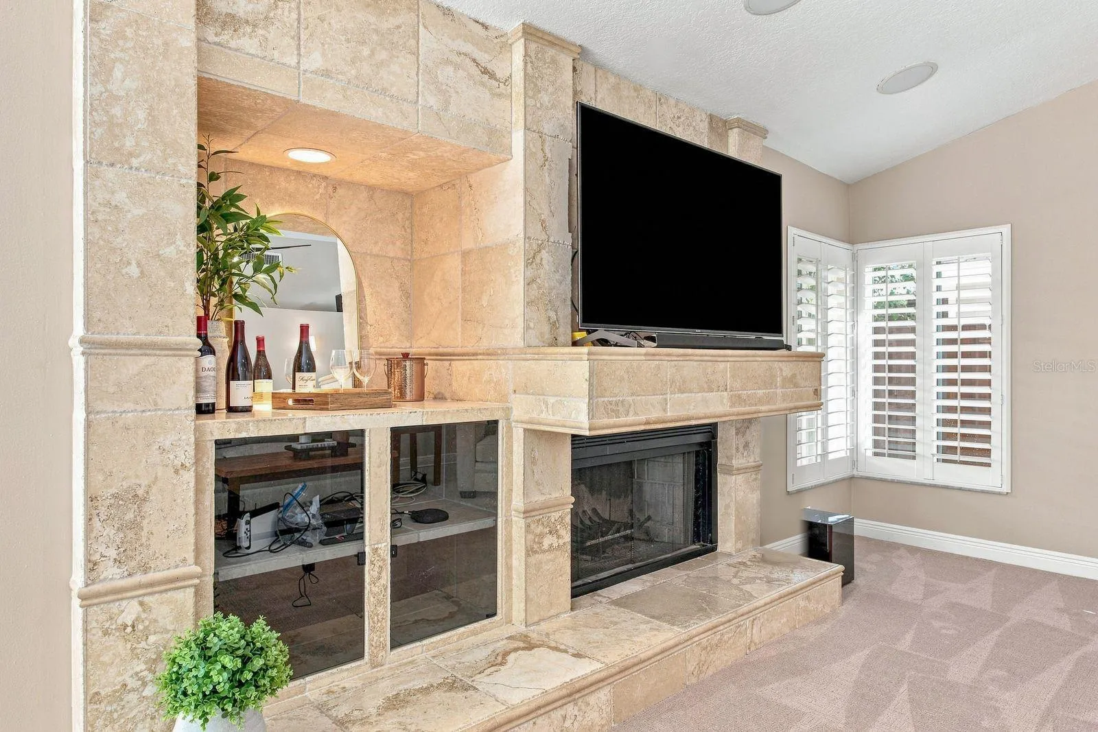 Built ins perfect for your personal bar