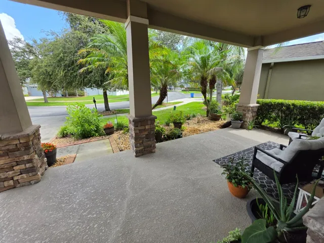 Extended front porch
