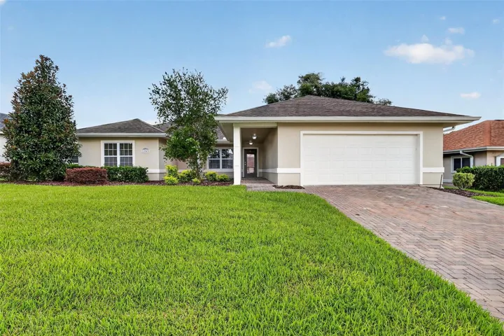 FRONT OF HOME, BRICK PAVED DRIVEWAY