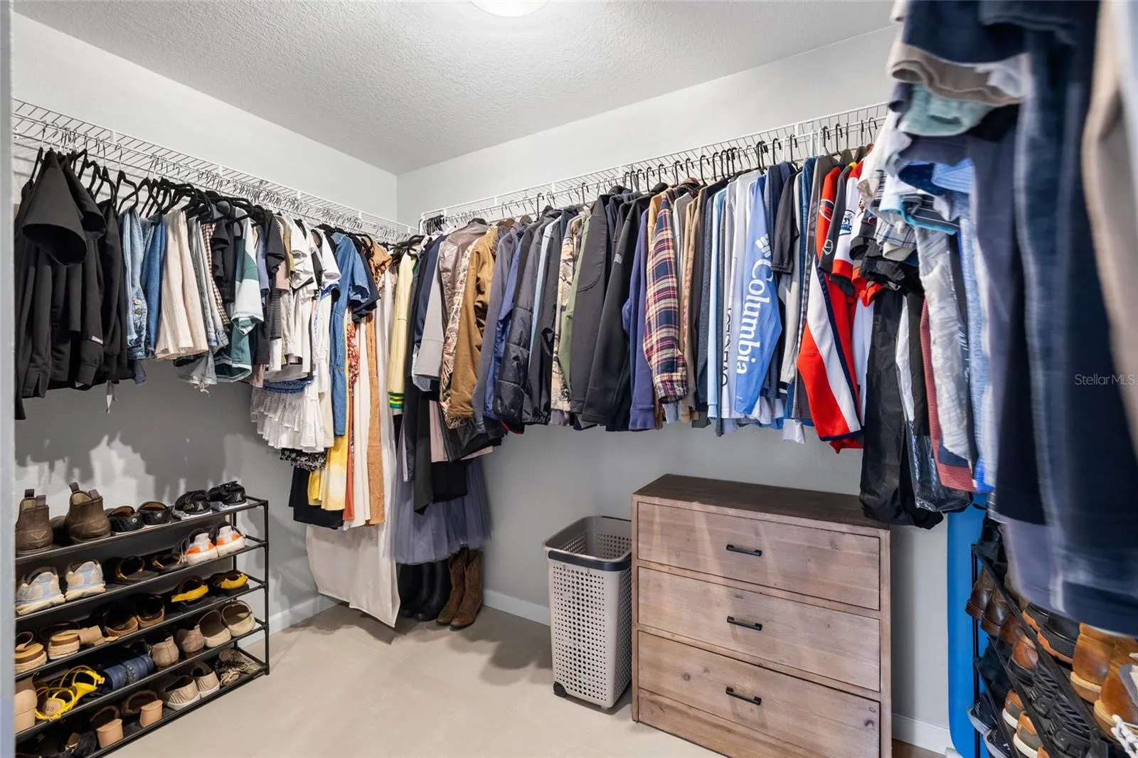 Primary suite walk-in-closet.