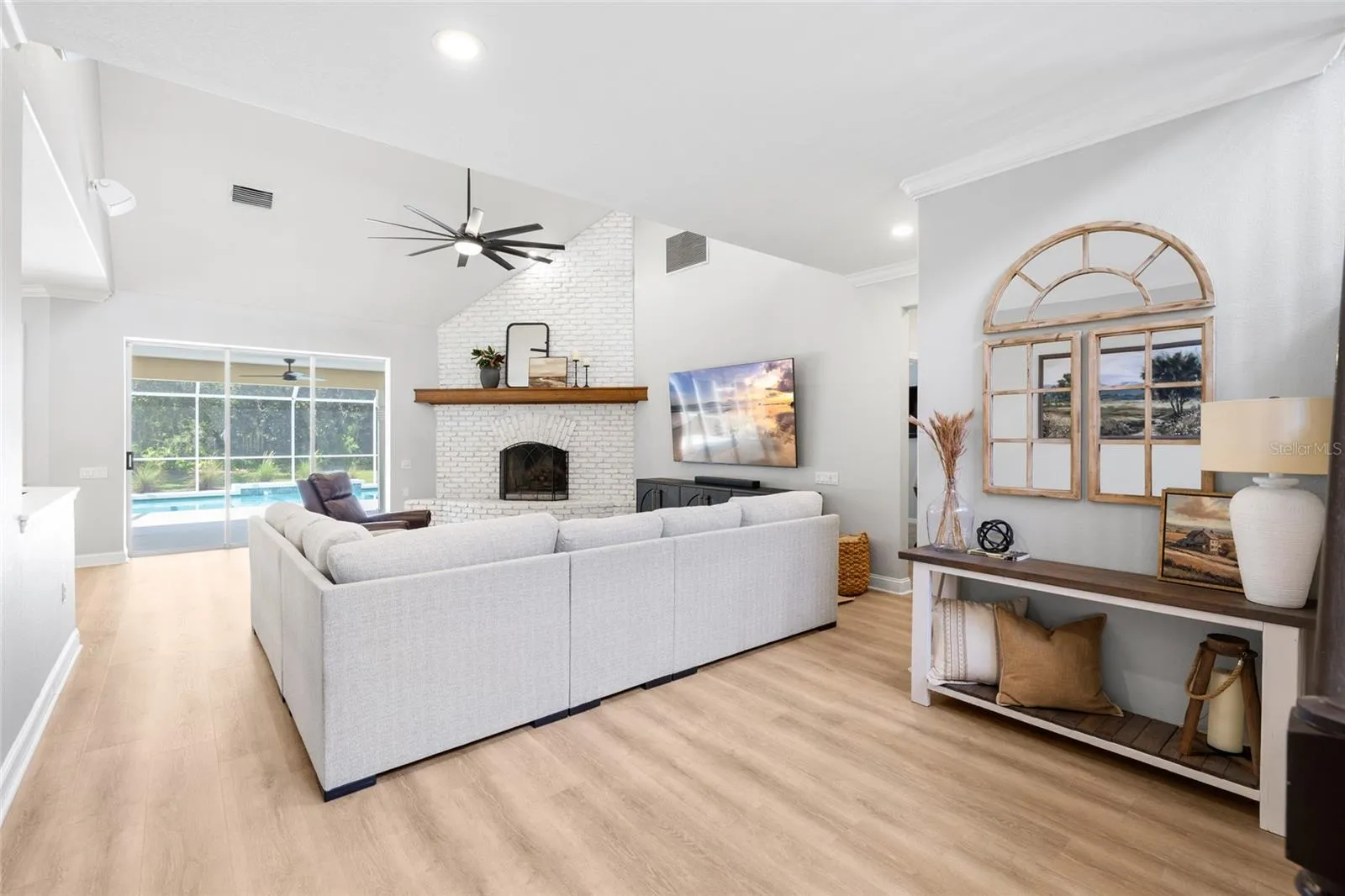 Great room from foyer area in front of stairs