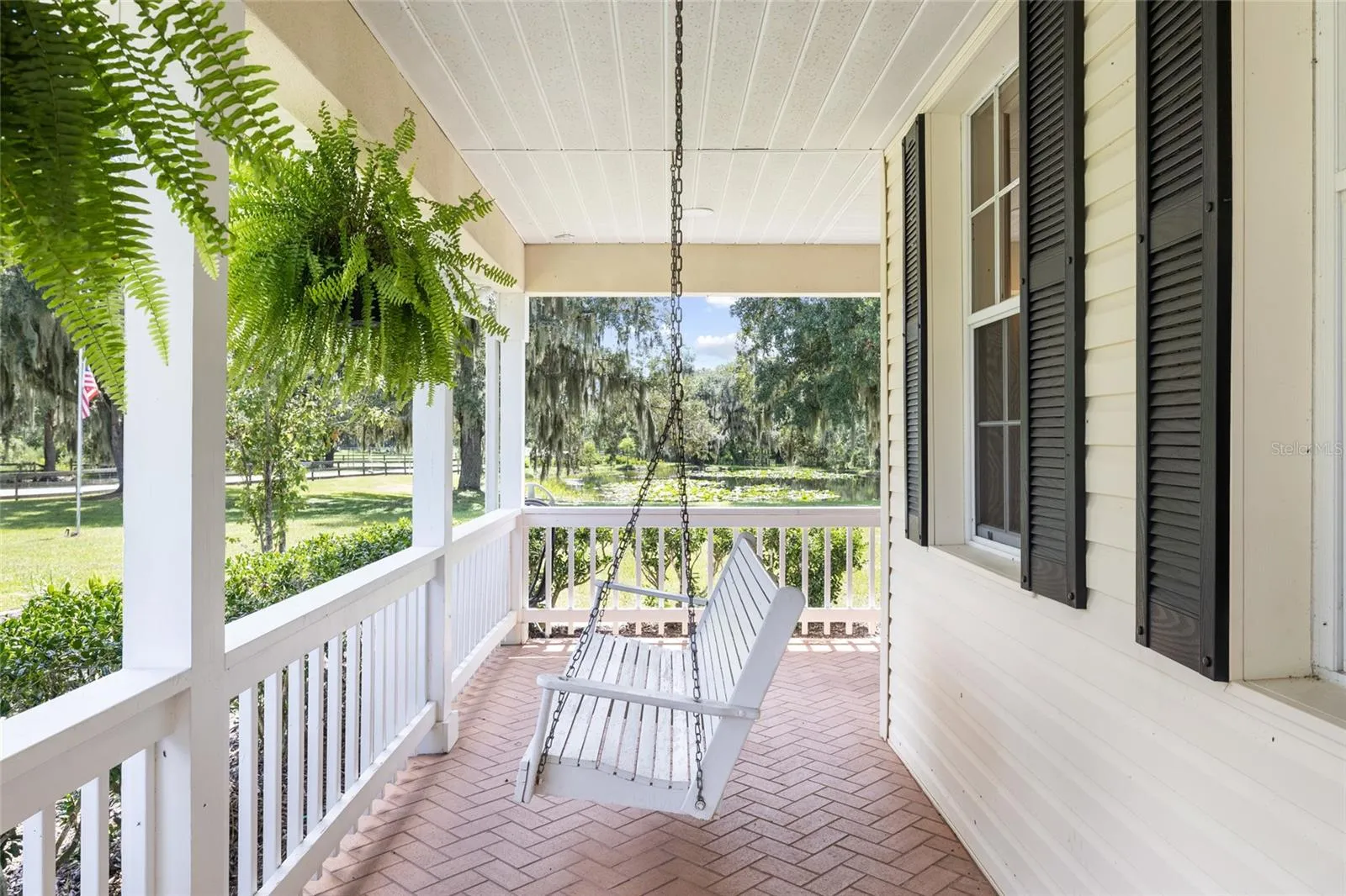 Front porch looking toward side porch (left of front door)