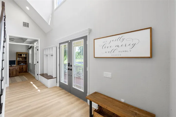 Foyer looking toward front door