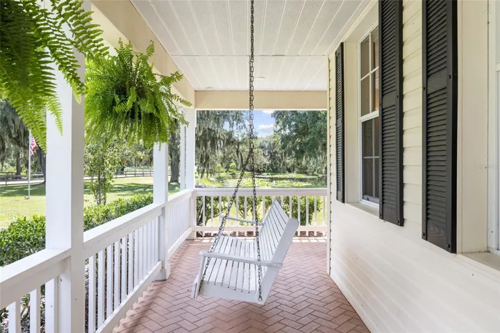 Front porch looking toward side porch (left of front door)