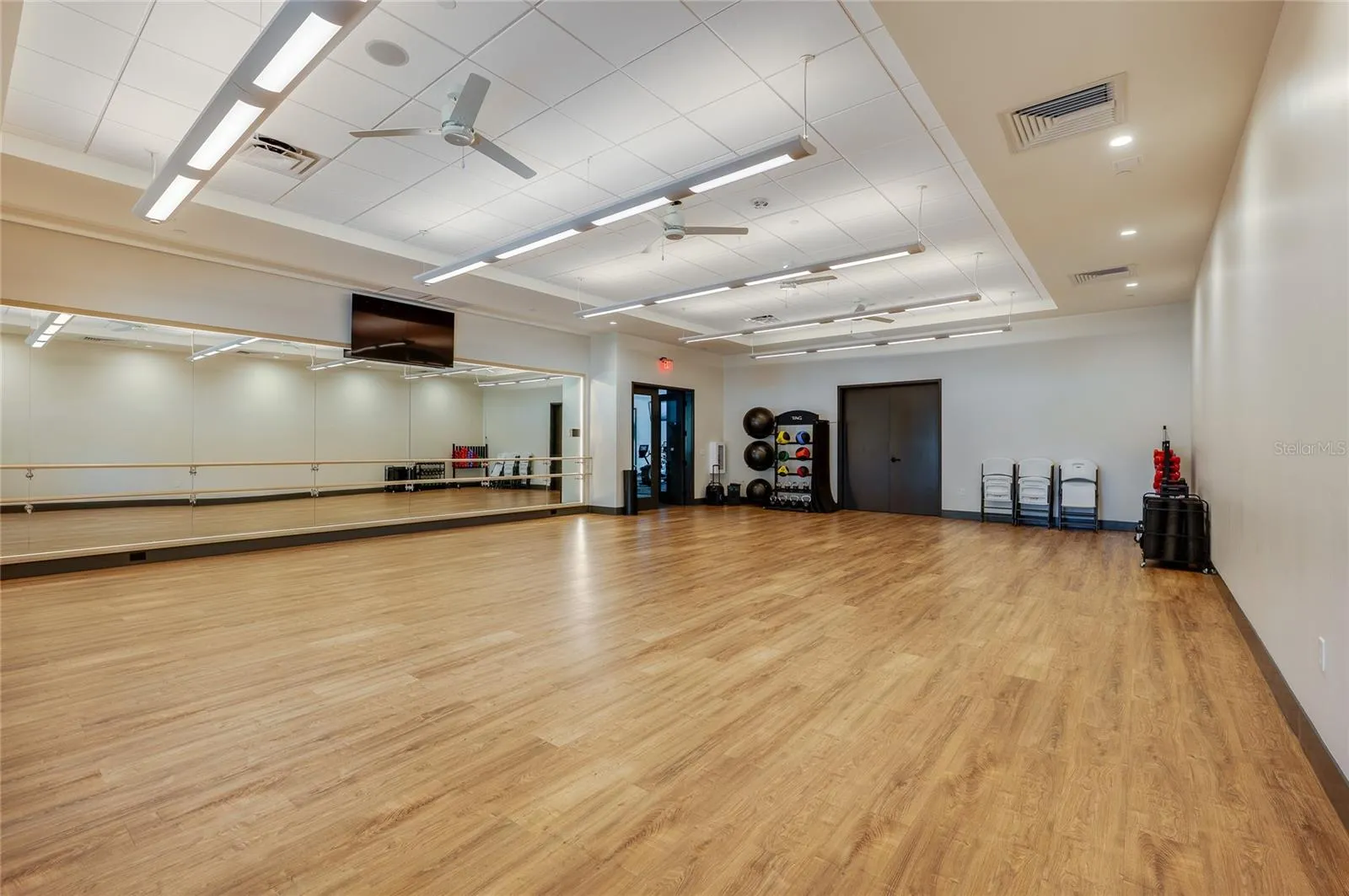 Yoga or pilates room