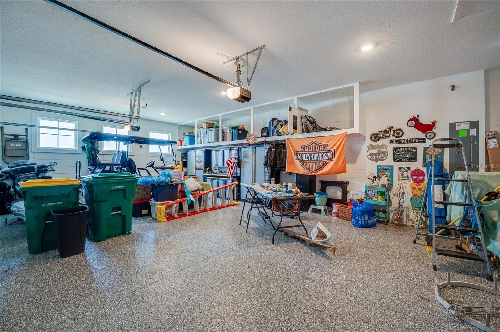 3 car garage with storage