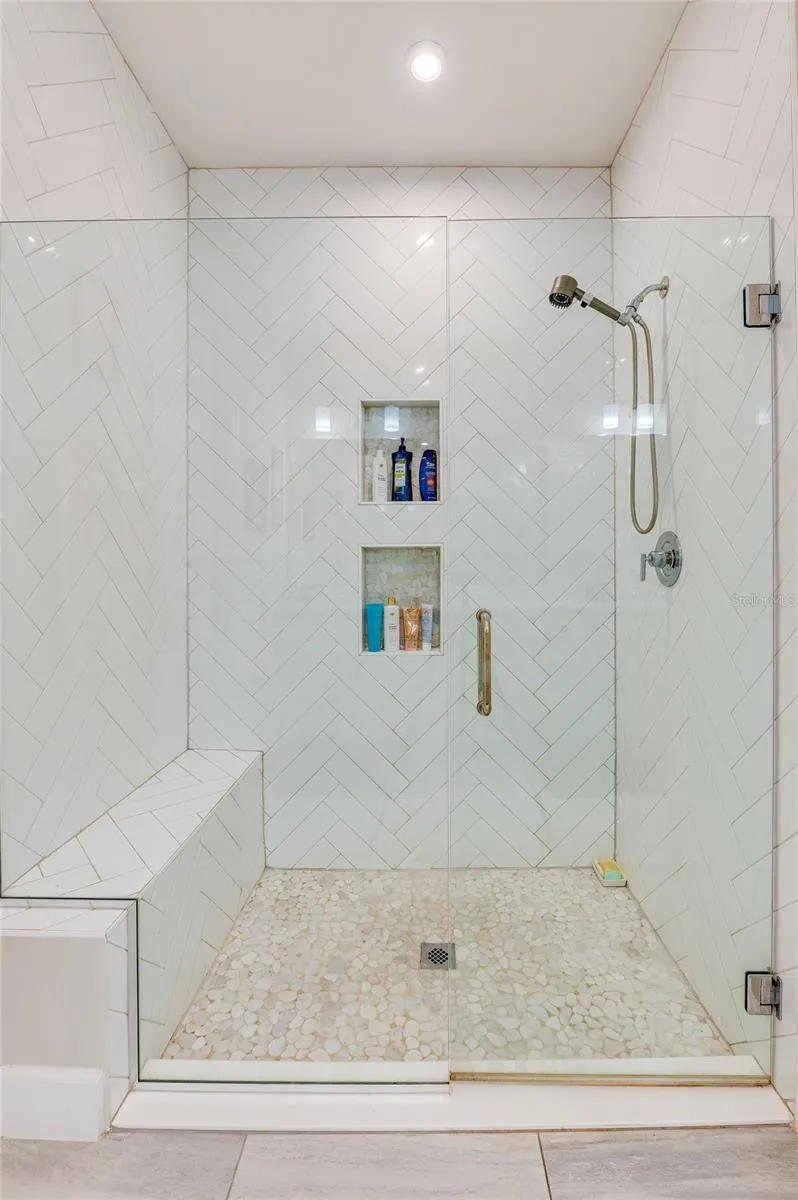 Large walk in shower