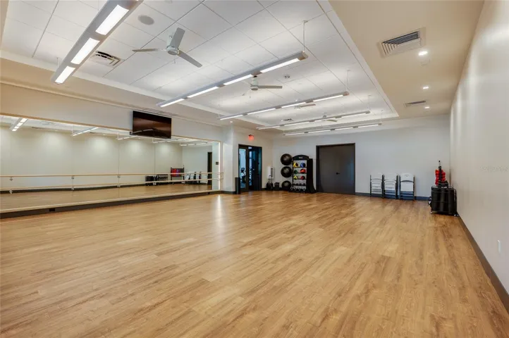Yoga or pilates room