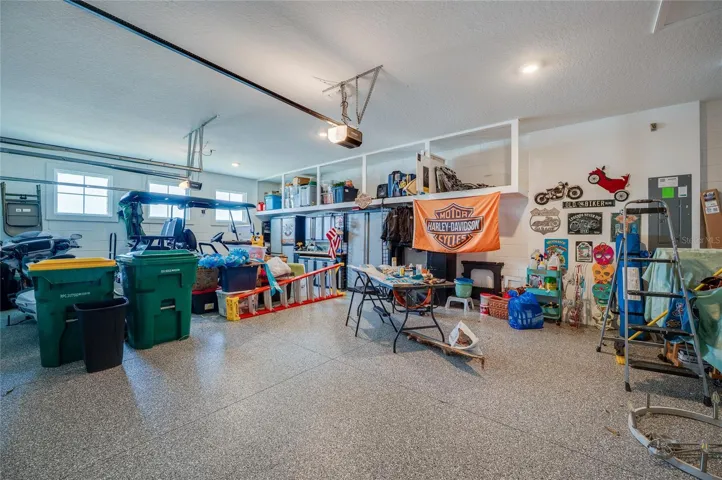 3 car garage with storage