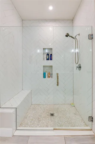 Large walk in shower