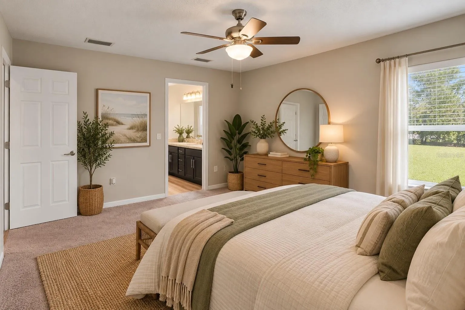 Staged Master Bedroom