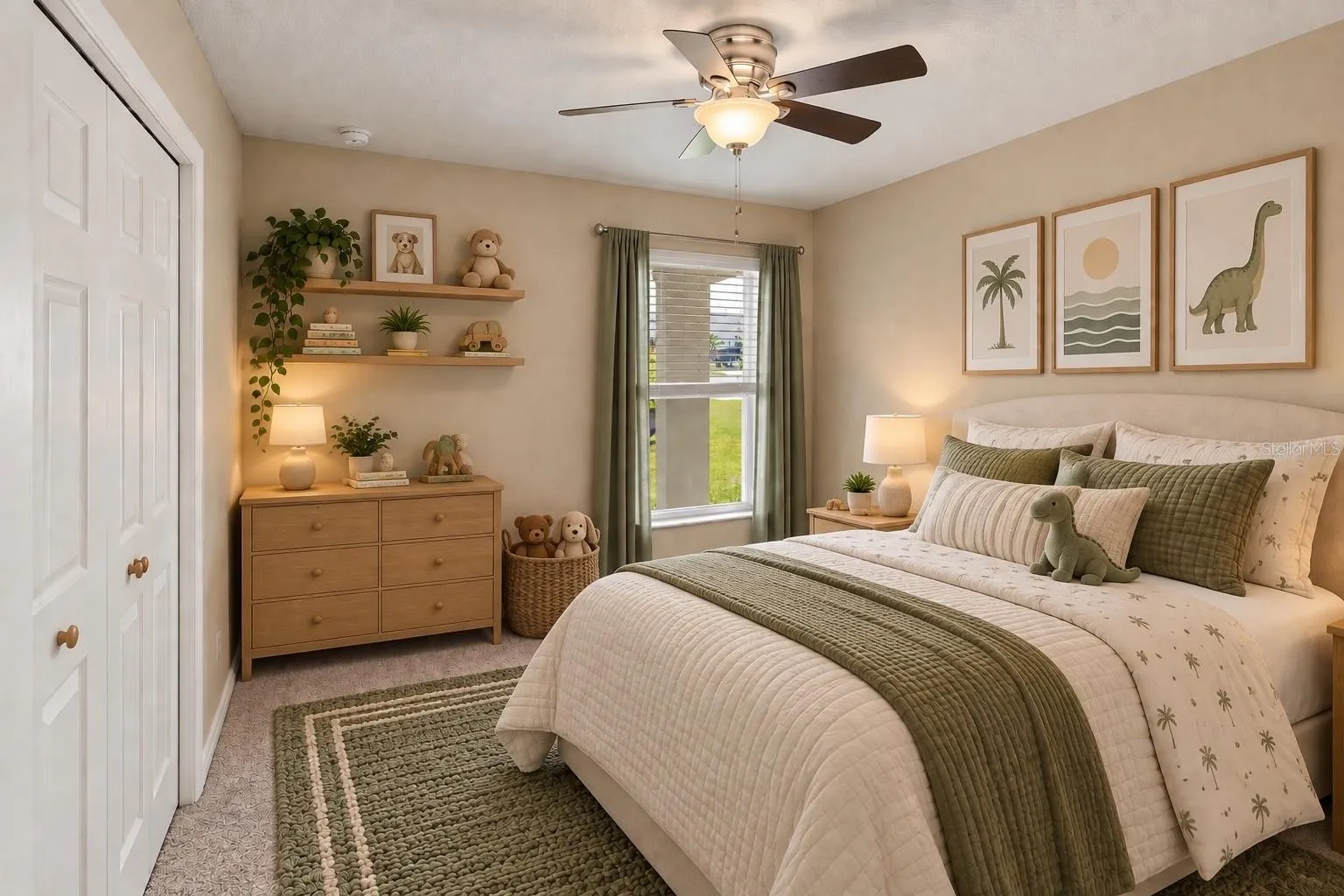 Staged Third Bedroom