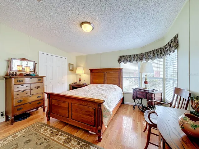 Primary bedroom suite overlooks the front of the property