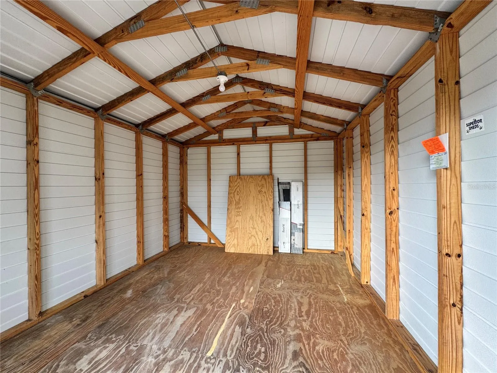 Storage shed.