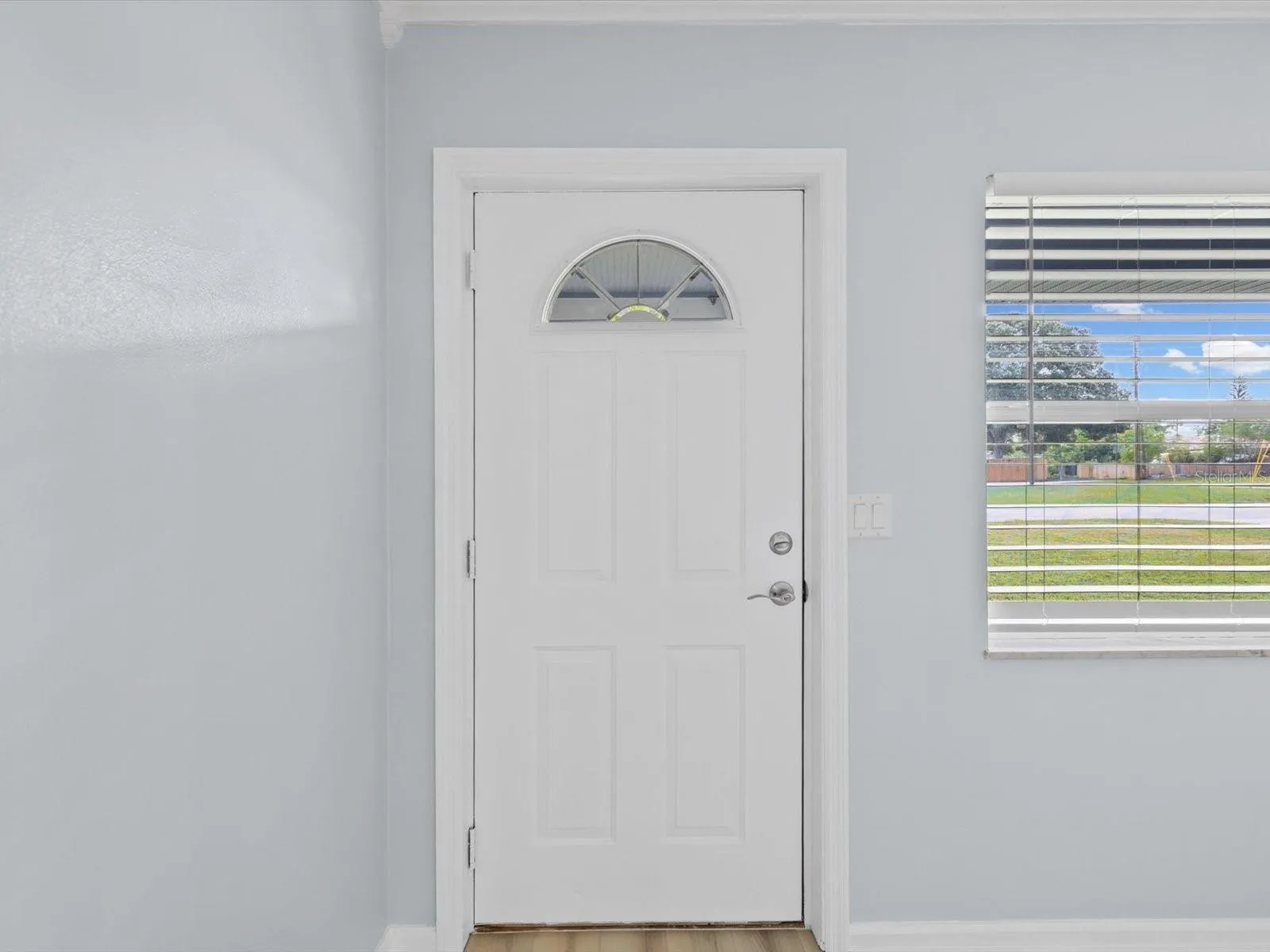 Inside interior entry door