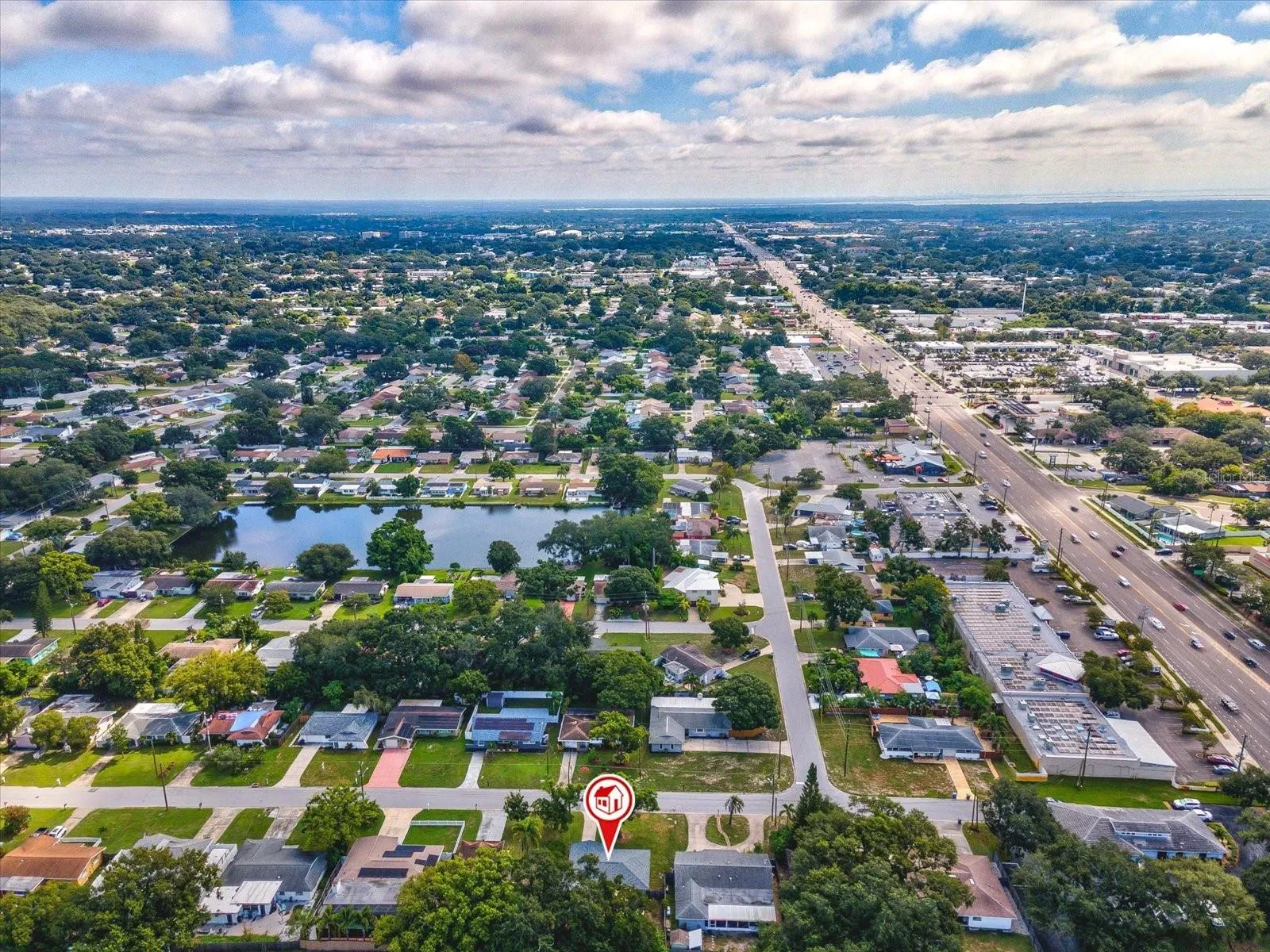 Ariel View of the Home