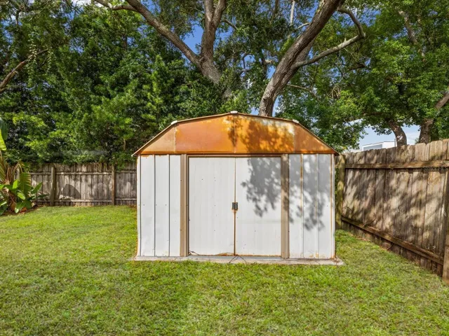 Shed included