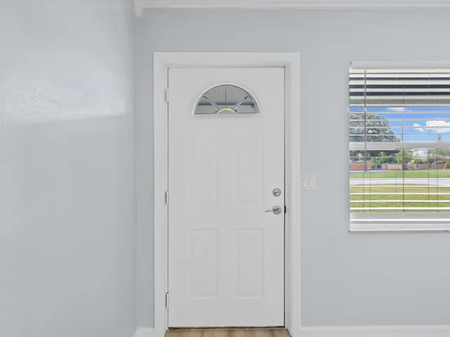 Inside interior entry door