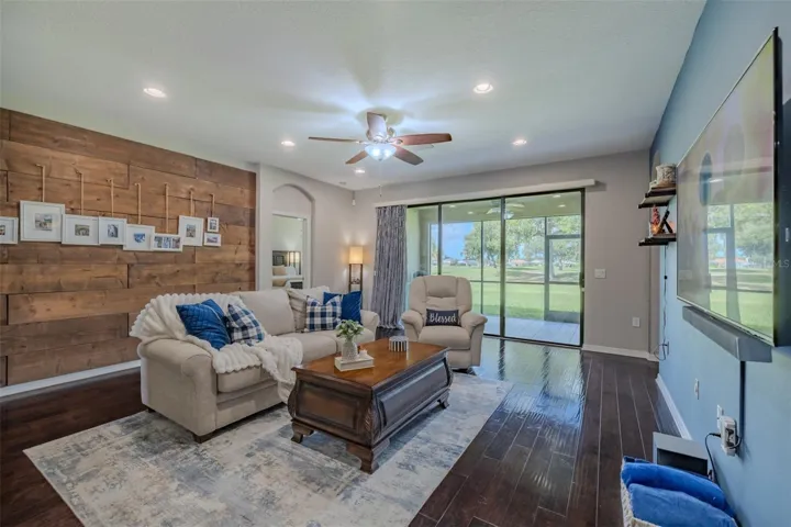 Beautiful family room with natural lighting