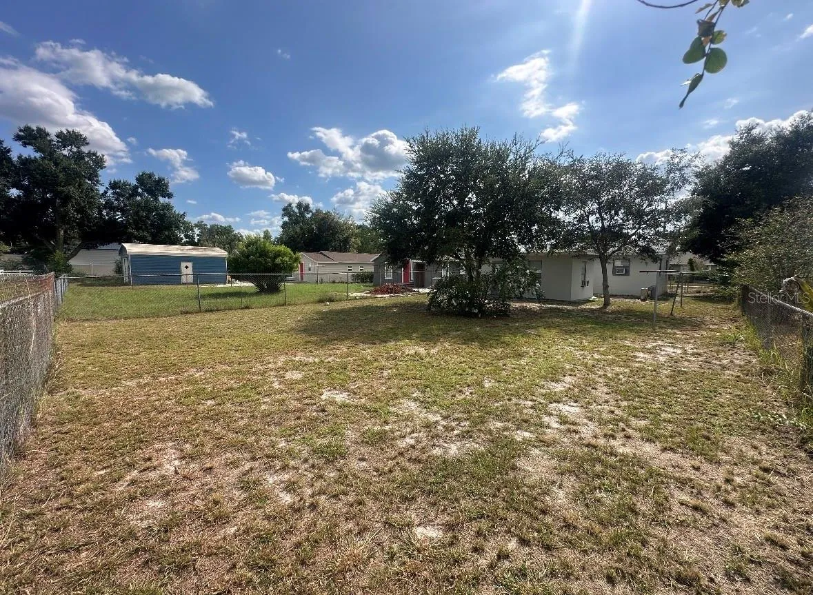 Fenced Back yard