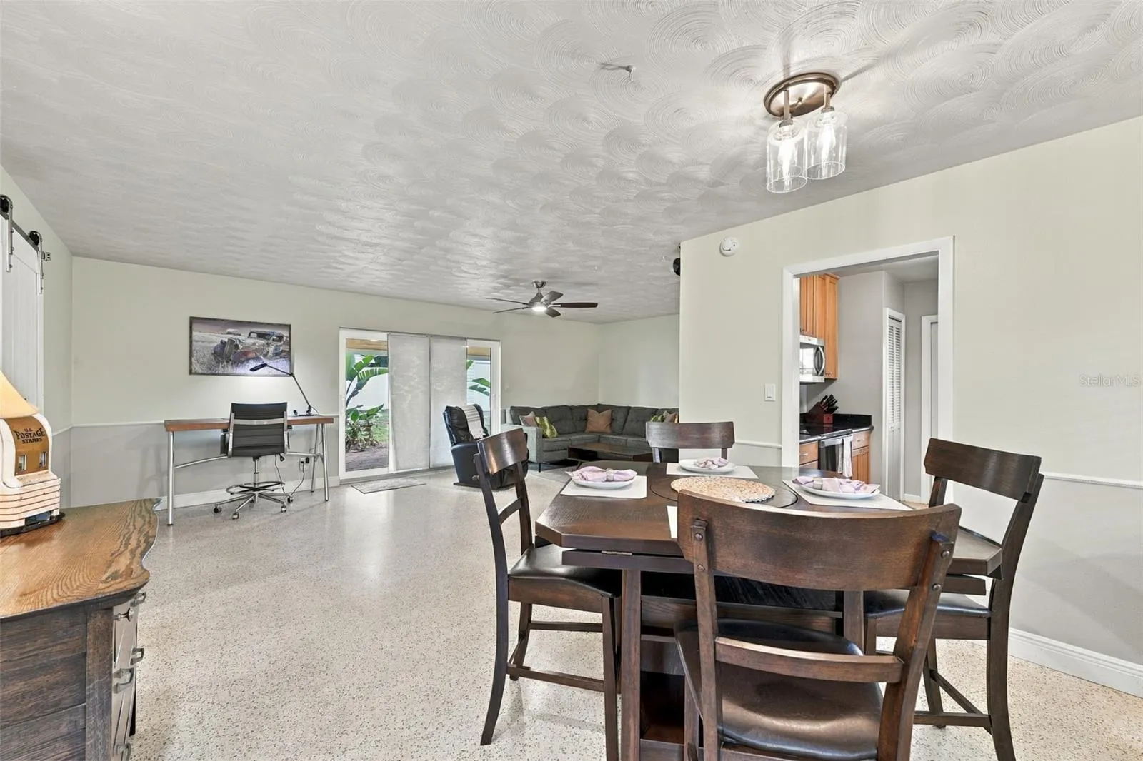 Dining room area.