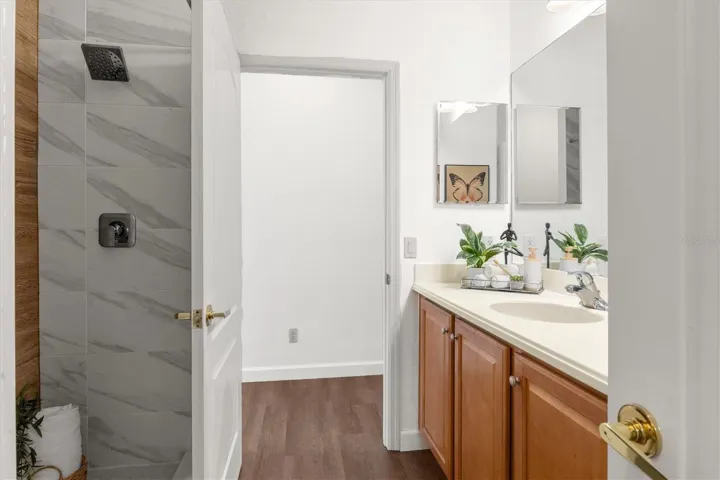 Bathroom 2 with new designer shower