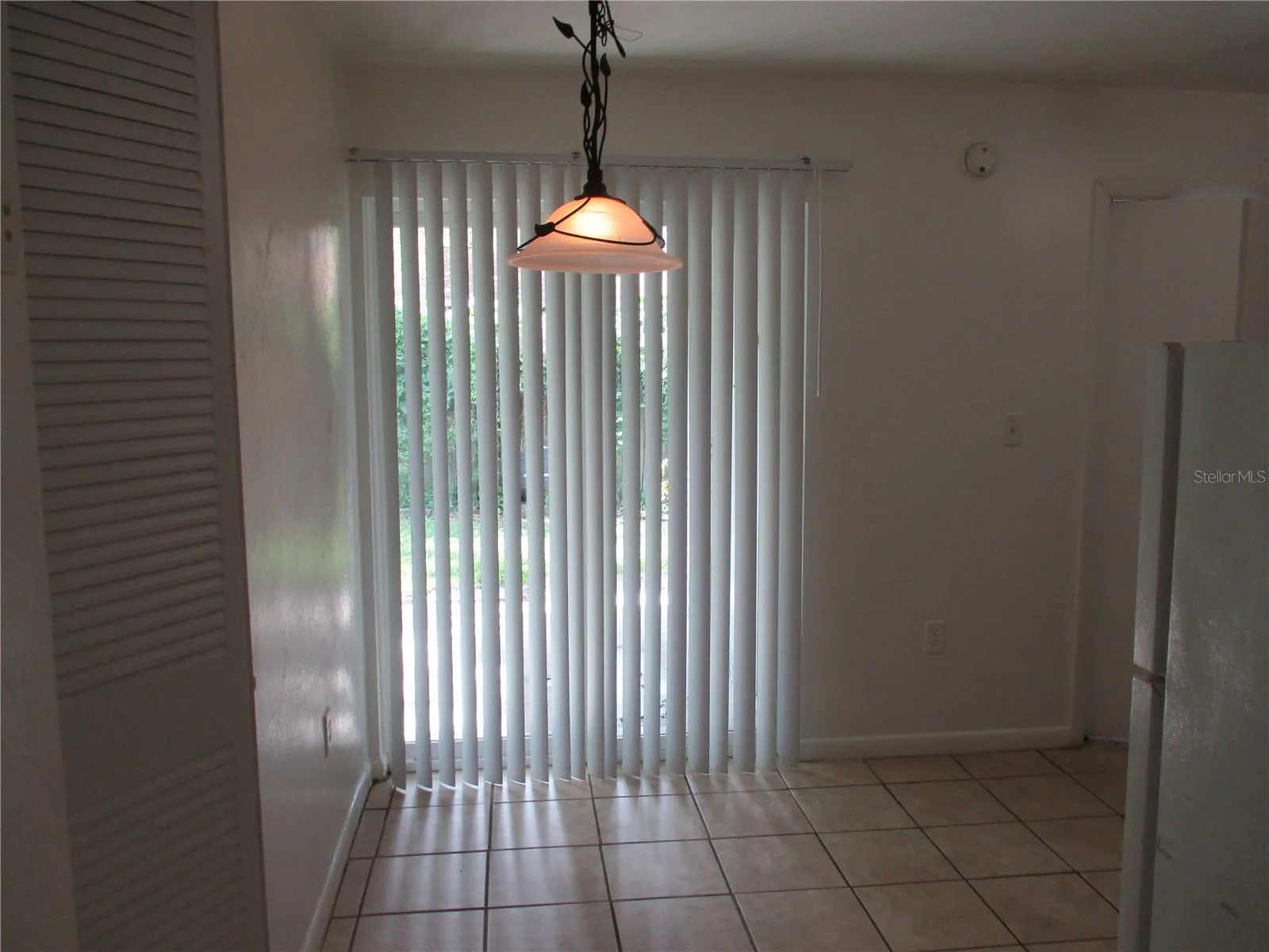 Breakfast area with sliding door to porch