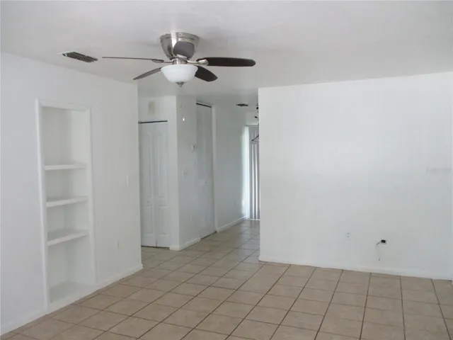 Open living/dining area