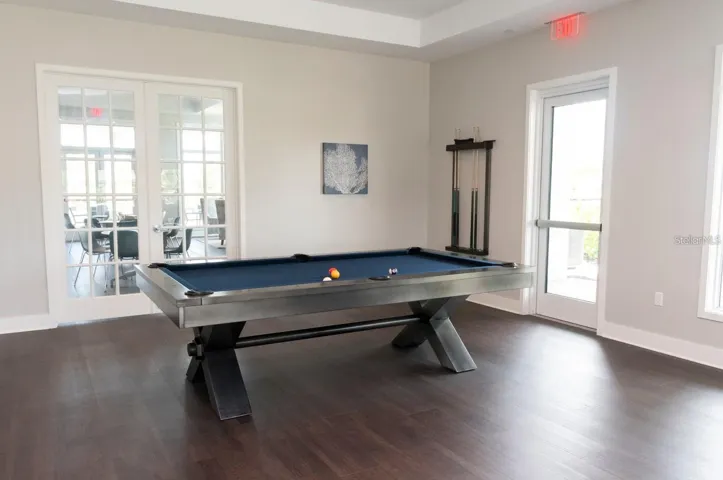 Clubhouse pool room