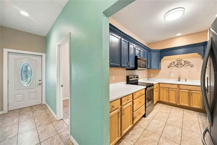 Tile throughout