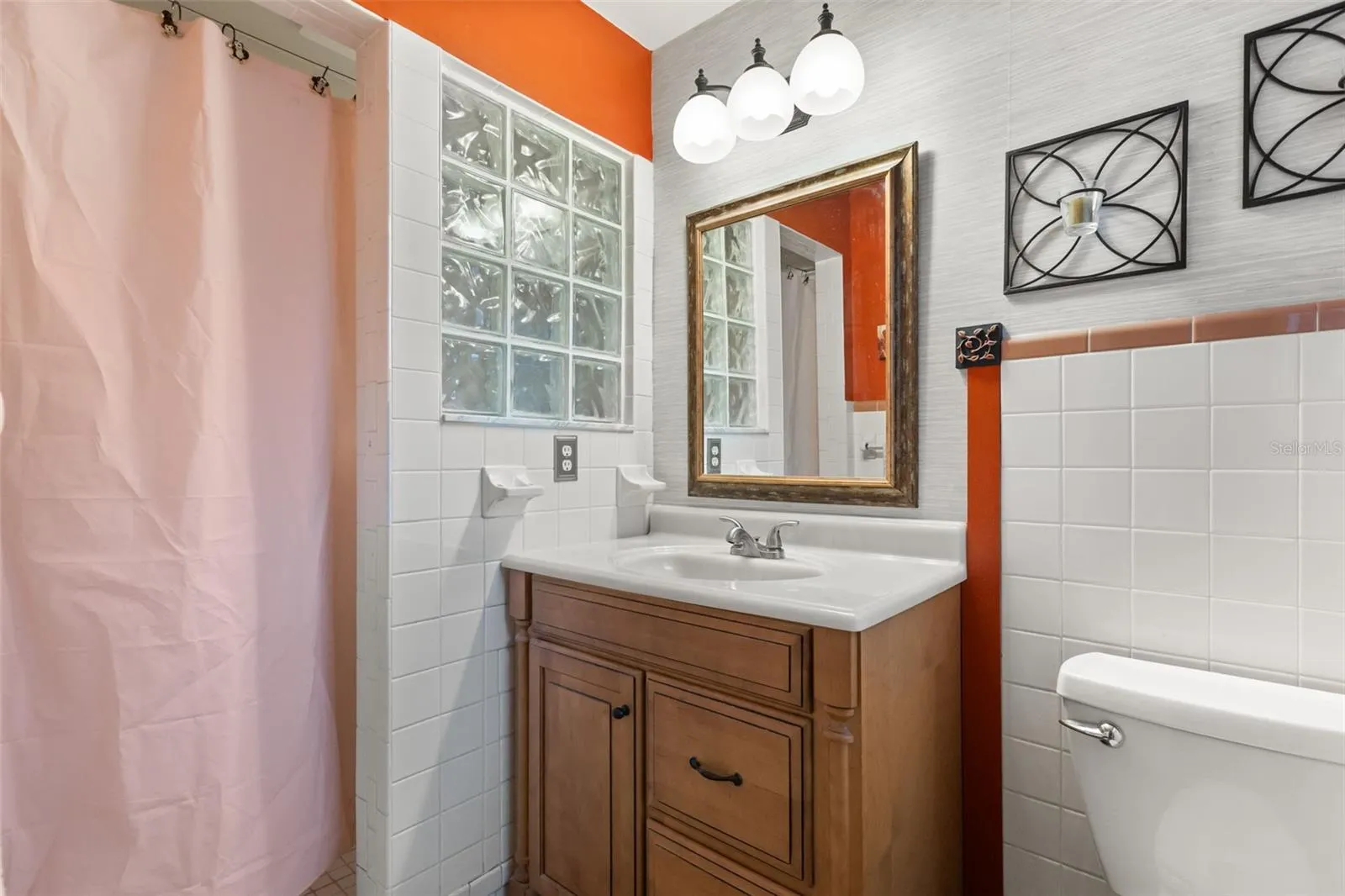 Primary bathroom with large shower.